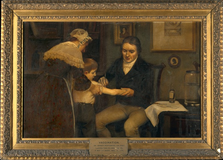 Die erste Impfung durch Edward Jenner: auf die Kuh gekommen