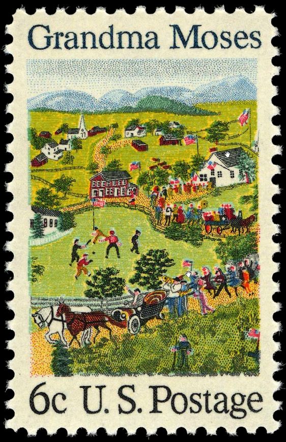 Briefmarke von 1969 mit dem Gemälde "July Fourth"