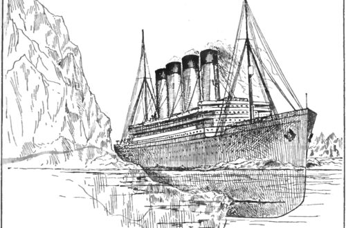 Aus dem Buch "An Unsinkable Titanic", 1912, von John Bernard Walker