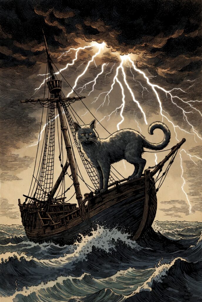 Aberglaube zur Schiffskatze